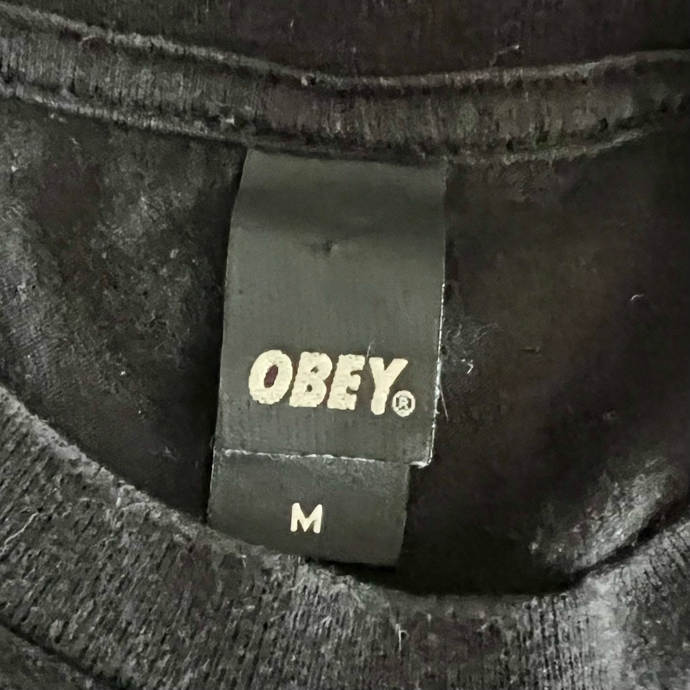 OBEY CLOTHING Vintage Shepard Fairey 100% Cotton Graphic Penguin Records Tee - Picture 4 of 8